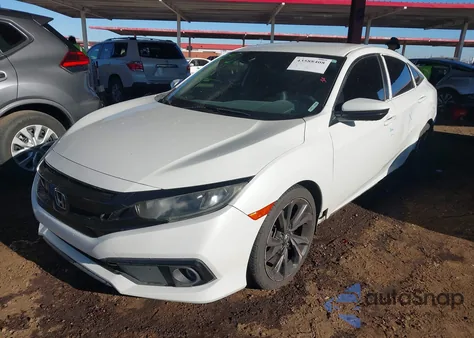 2019 Honda Civic Sport из США, поврежденный, VIN 19XFC2F86KE034030